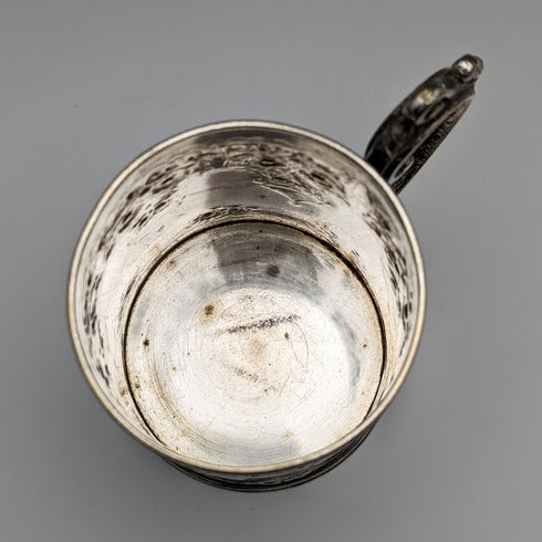 約 1870 年英國古董鍍銀馬克杯 Cooper Brothers